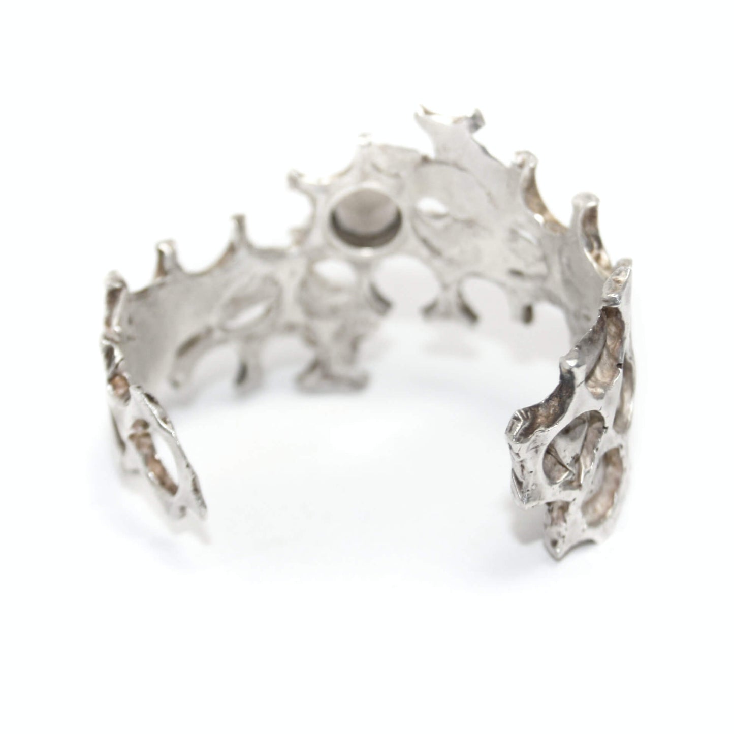 Bangle 925 silver with smoky quartz