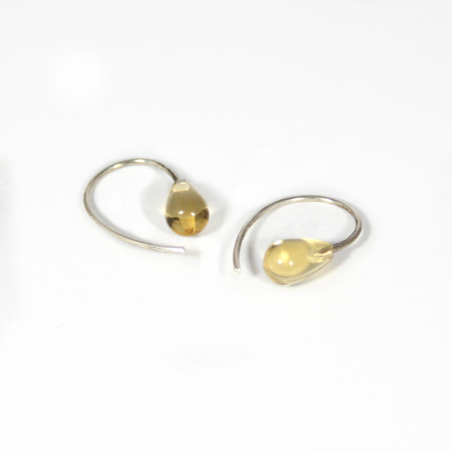 Sterling Silber Lemoncitrin Ohrringe – Frisch und strahlend