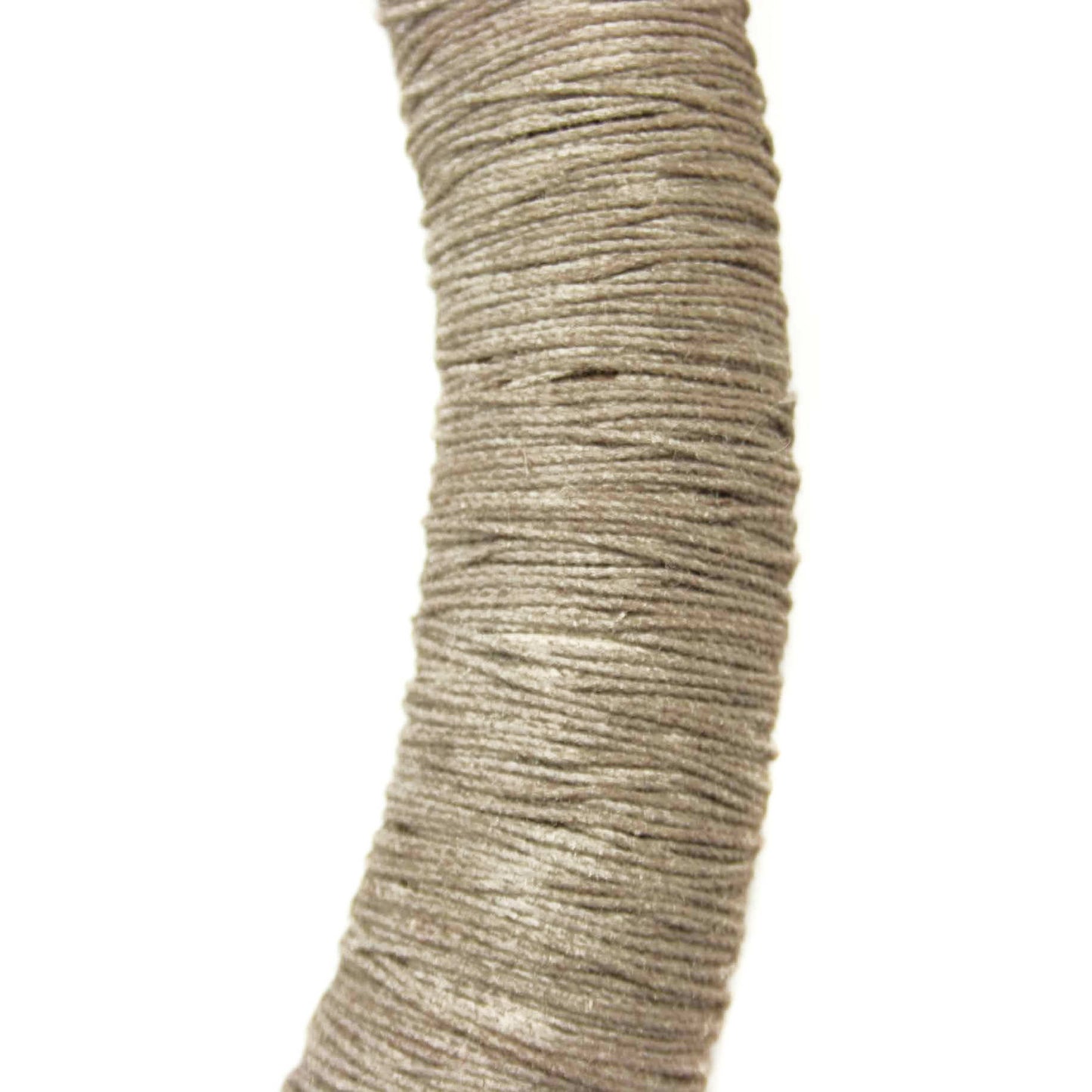 Textil Halsreif Garn Kunstharz 925-Silber Sandfarben