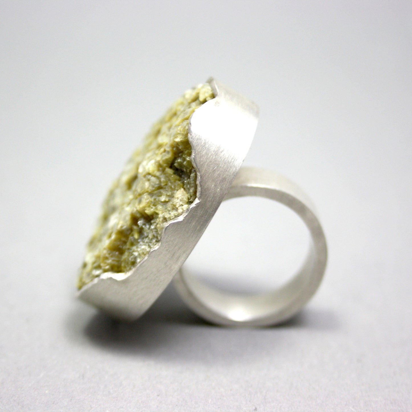 Ring 925er-Silber mit Glimmer Gr. 61