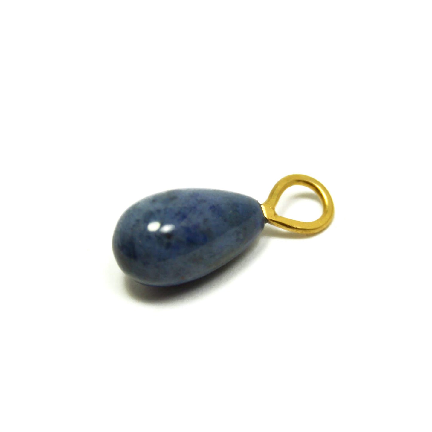 Pendant Dumortierite 925 silver gold plated