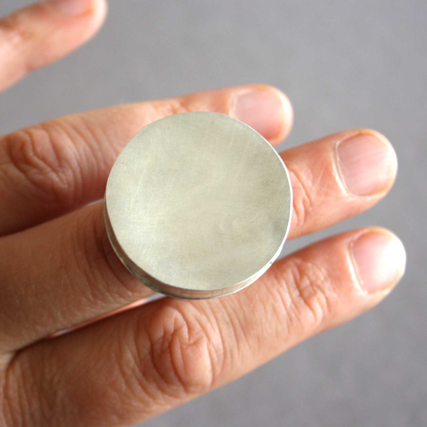 Ring 925-Sterlingsilber hohl montiert Gr.55