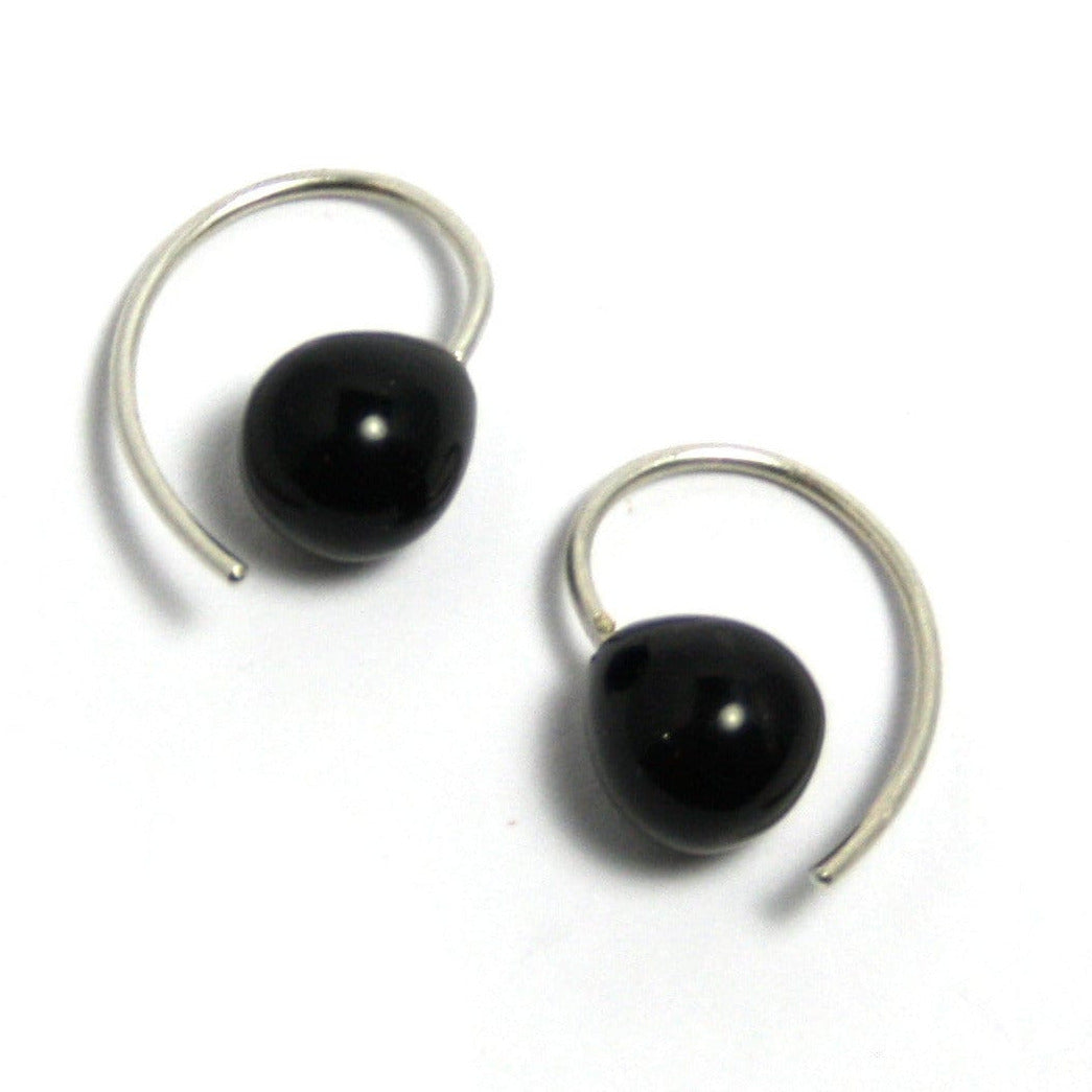 Onyx earrings 925 silver