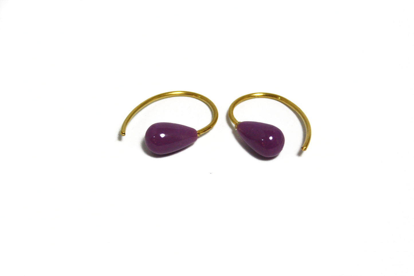Earrings Heterosite 925 silver gold plated