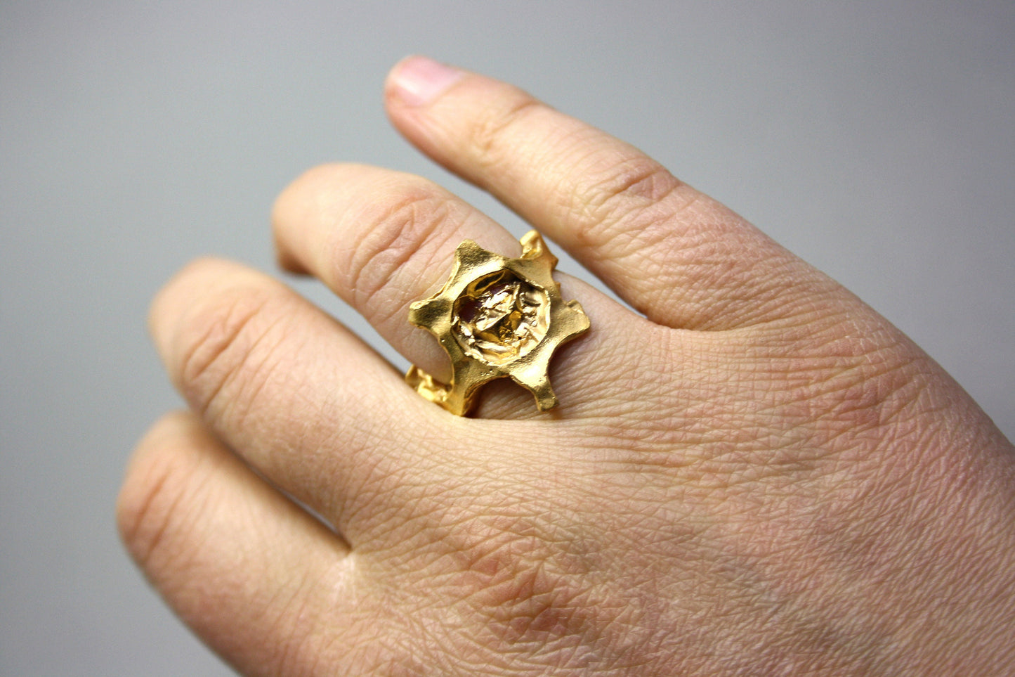 Ring 925er Silber vergoldet Gr. 54