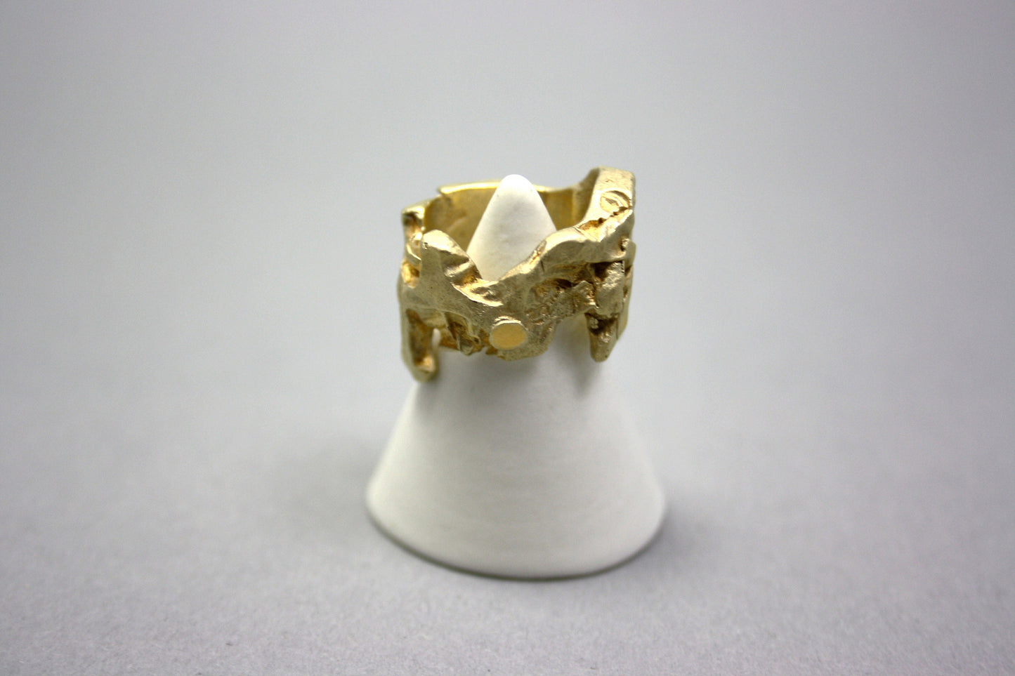 Ring 925 silver gold-plated size. 53