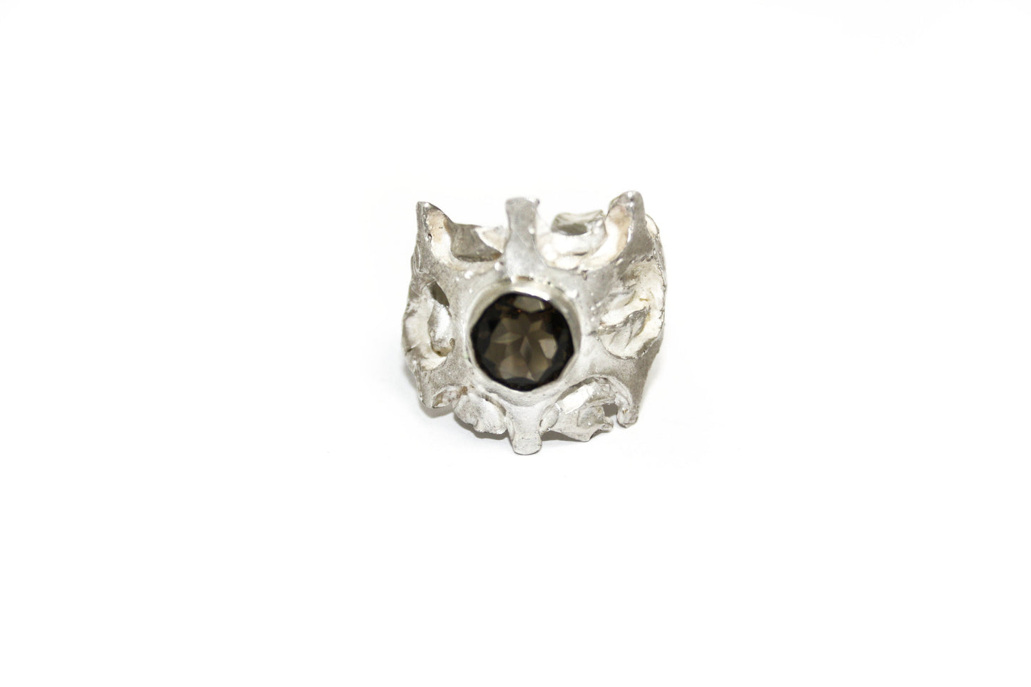 Ring 925er Silber mit Rauchquarz Gr. 58