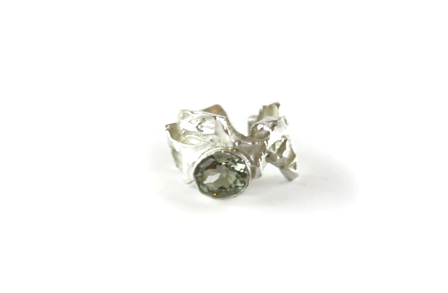 Ring 925er Silber mit Prasiolith Gr. 58