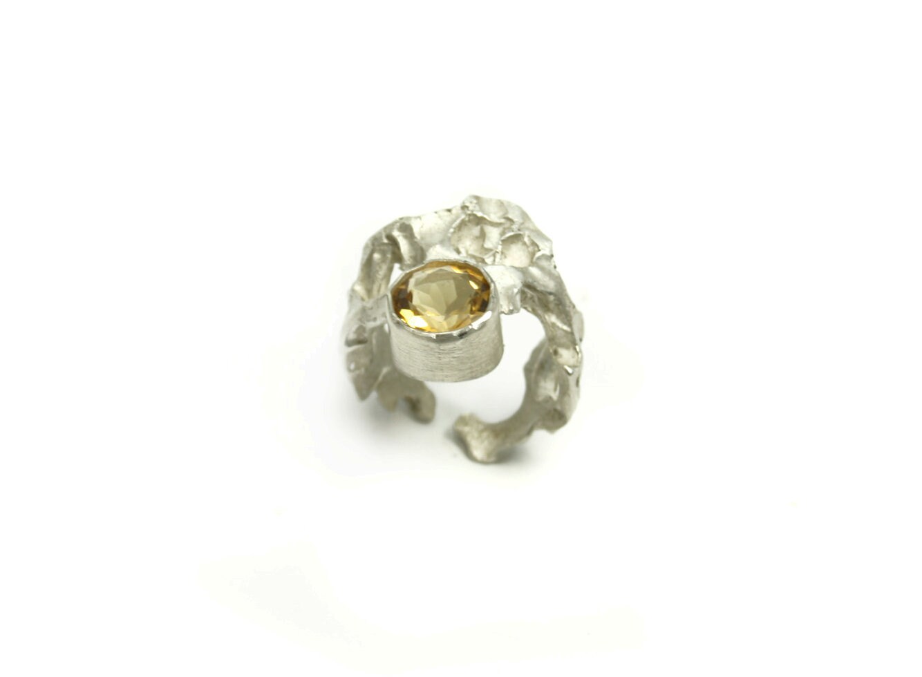 Ring 925 silver with citrine size. 58