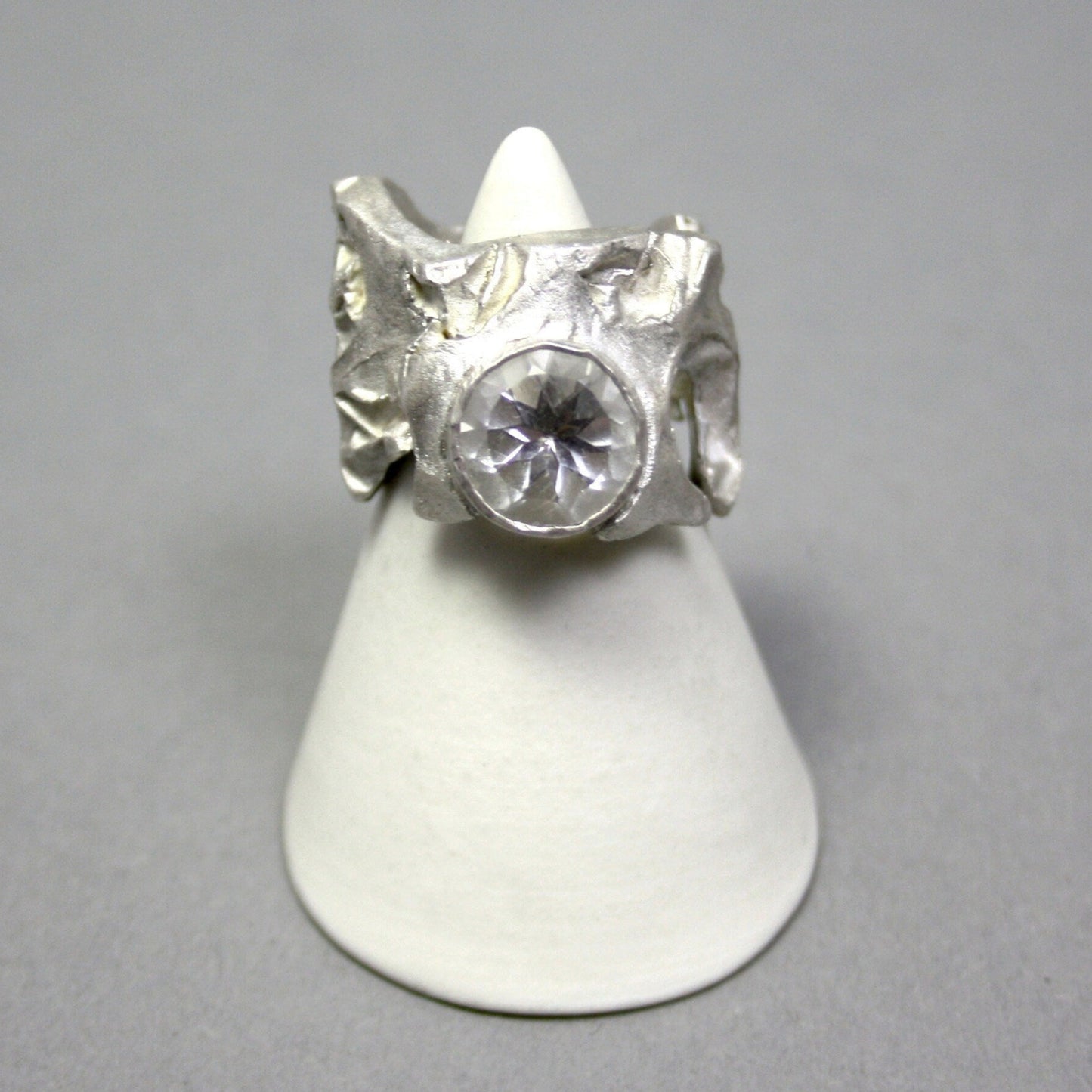 Ring 925er Silber mit Bergkristall Gr. 54