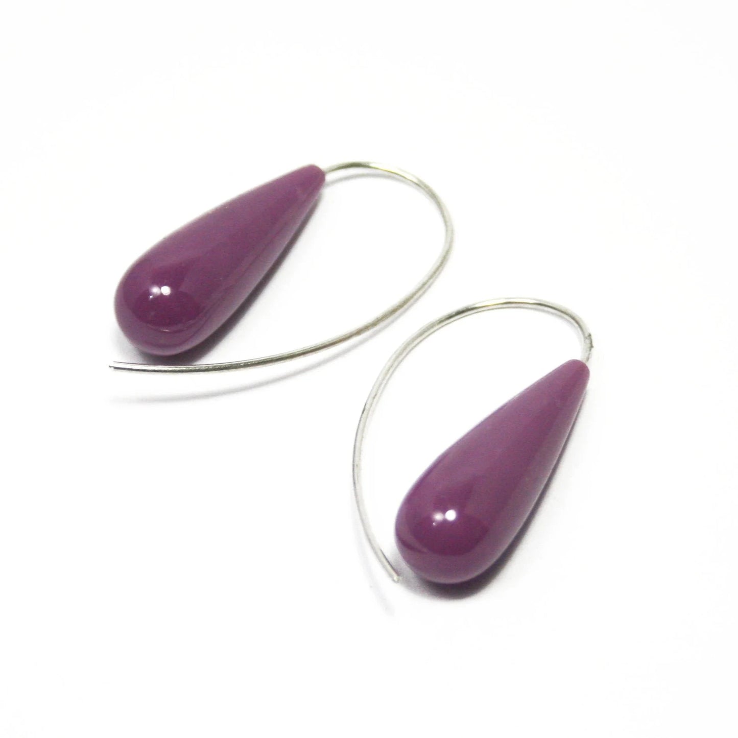 Heterosite earrings 925 silver