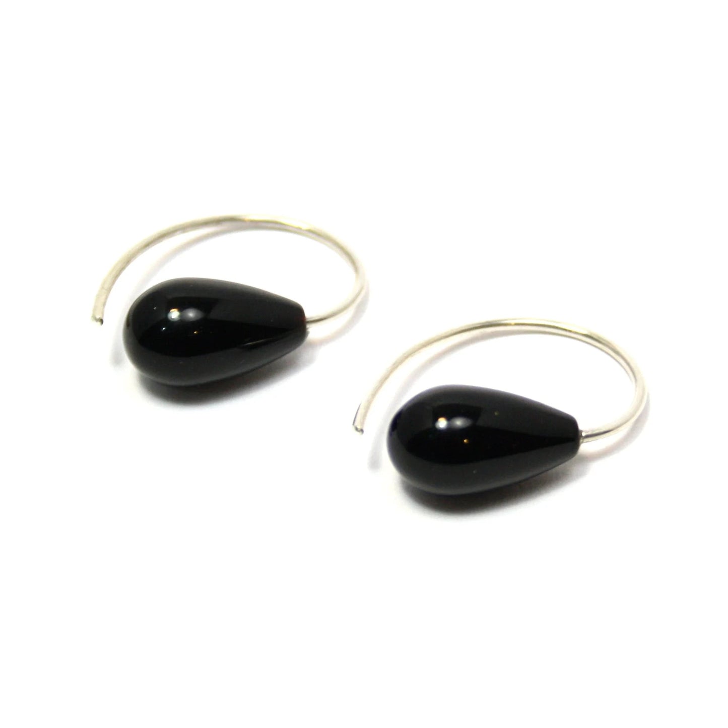 Onyx 925 Silver Earrings