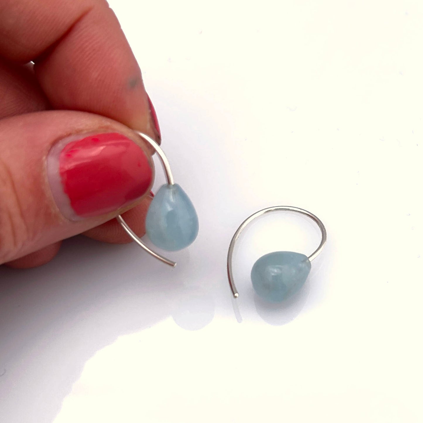 Ohrhänger Aquamarin 925-Silber