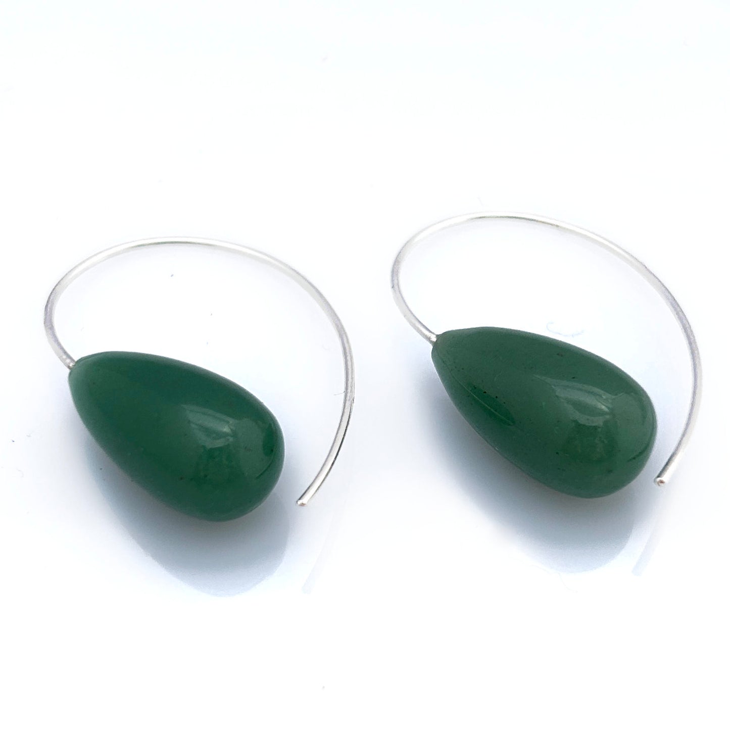 Earrings Aventurine 925 Sterling Silver