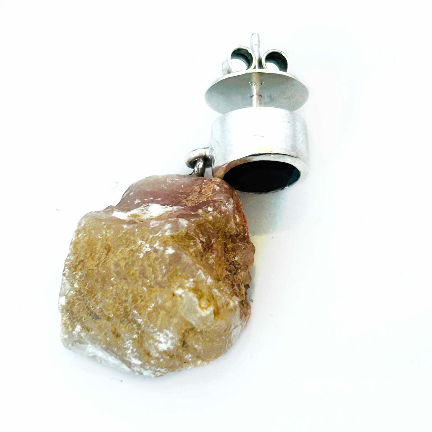 Hängende Rauchquarz-Ohrstecker in 925er-Silber