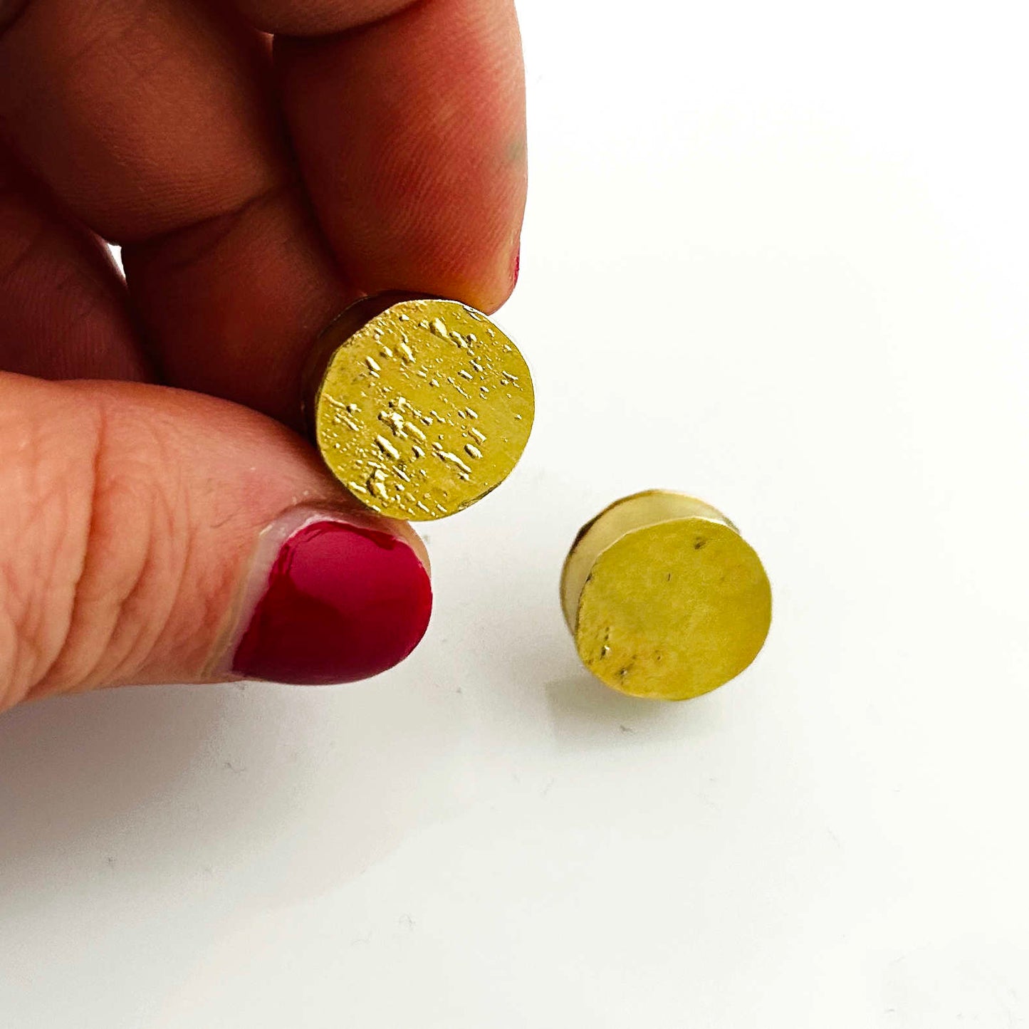 Ohrstecker 750 Gelbgold hohl montiert