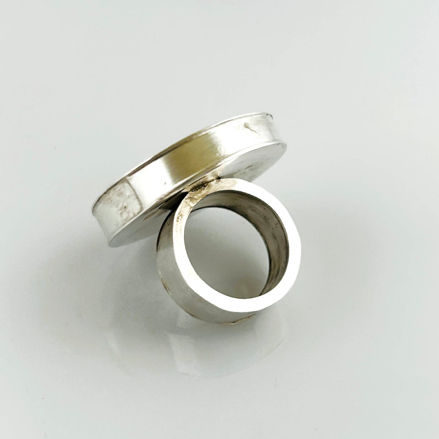Ring 925-Sterlingsilber hohl montiert Gr.55