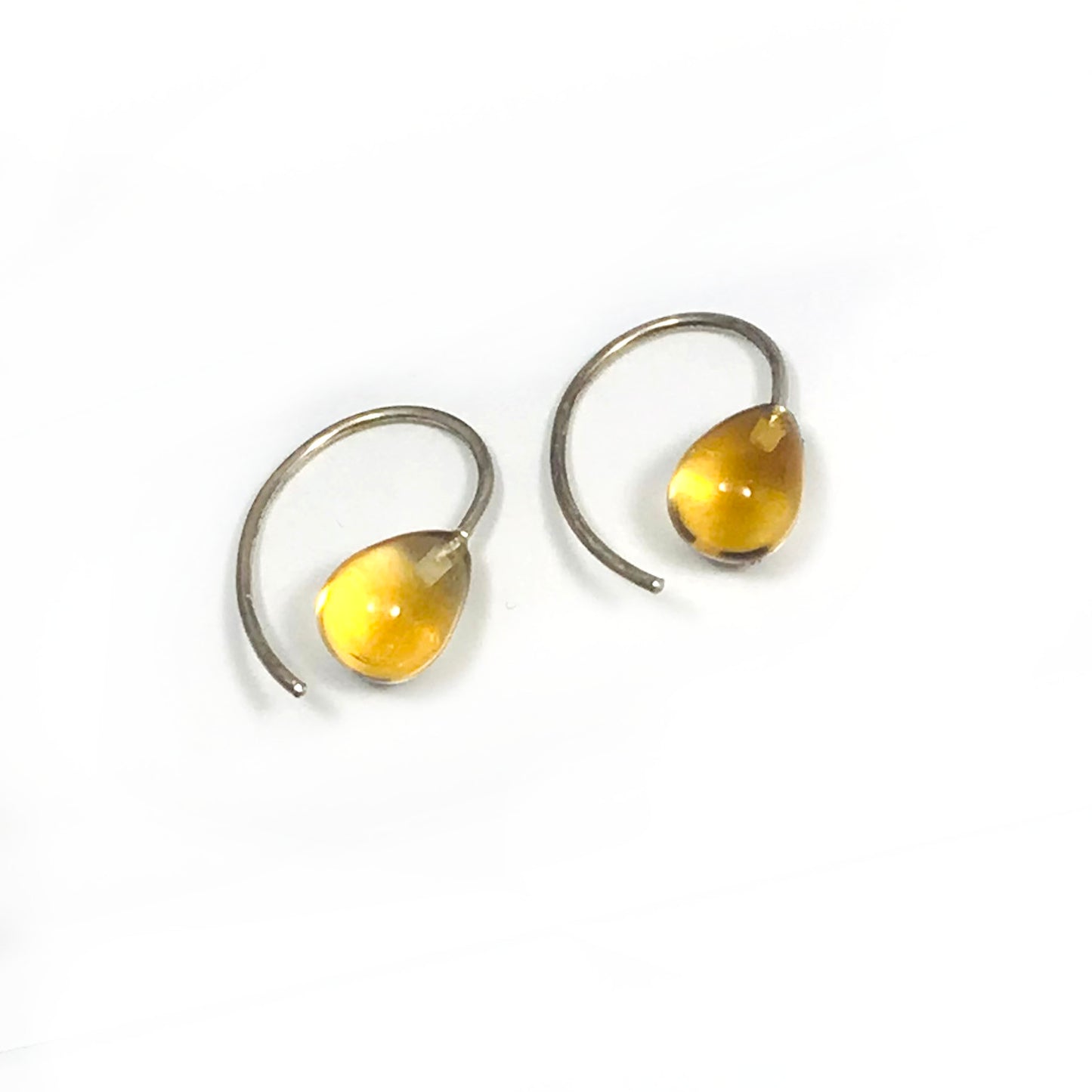 925 Sterling Silver Lemoncitrine Drops