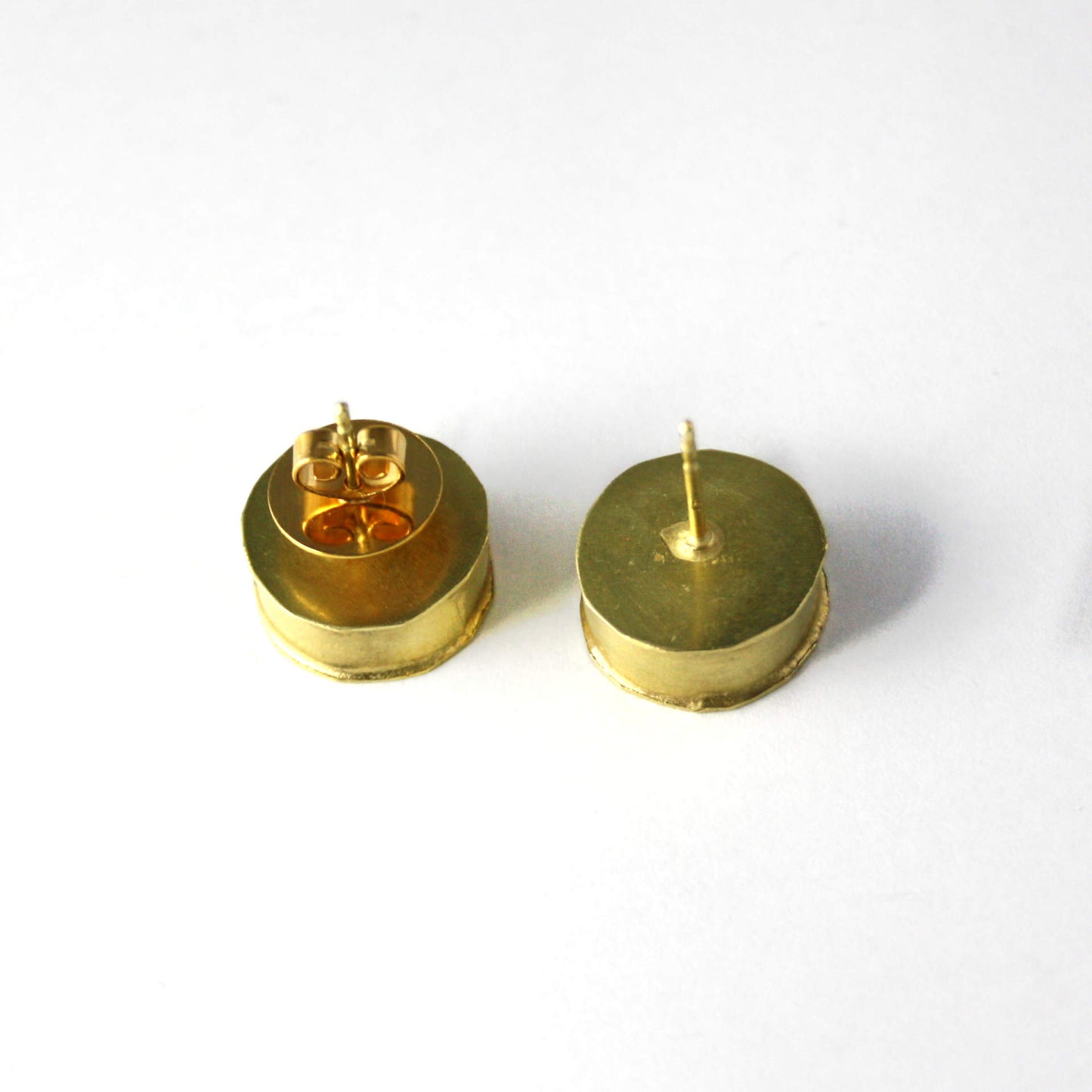 Ohrstecker 750 Gelbgold hohl montiert