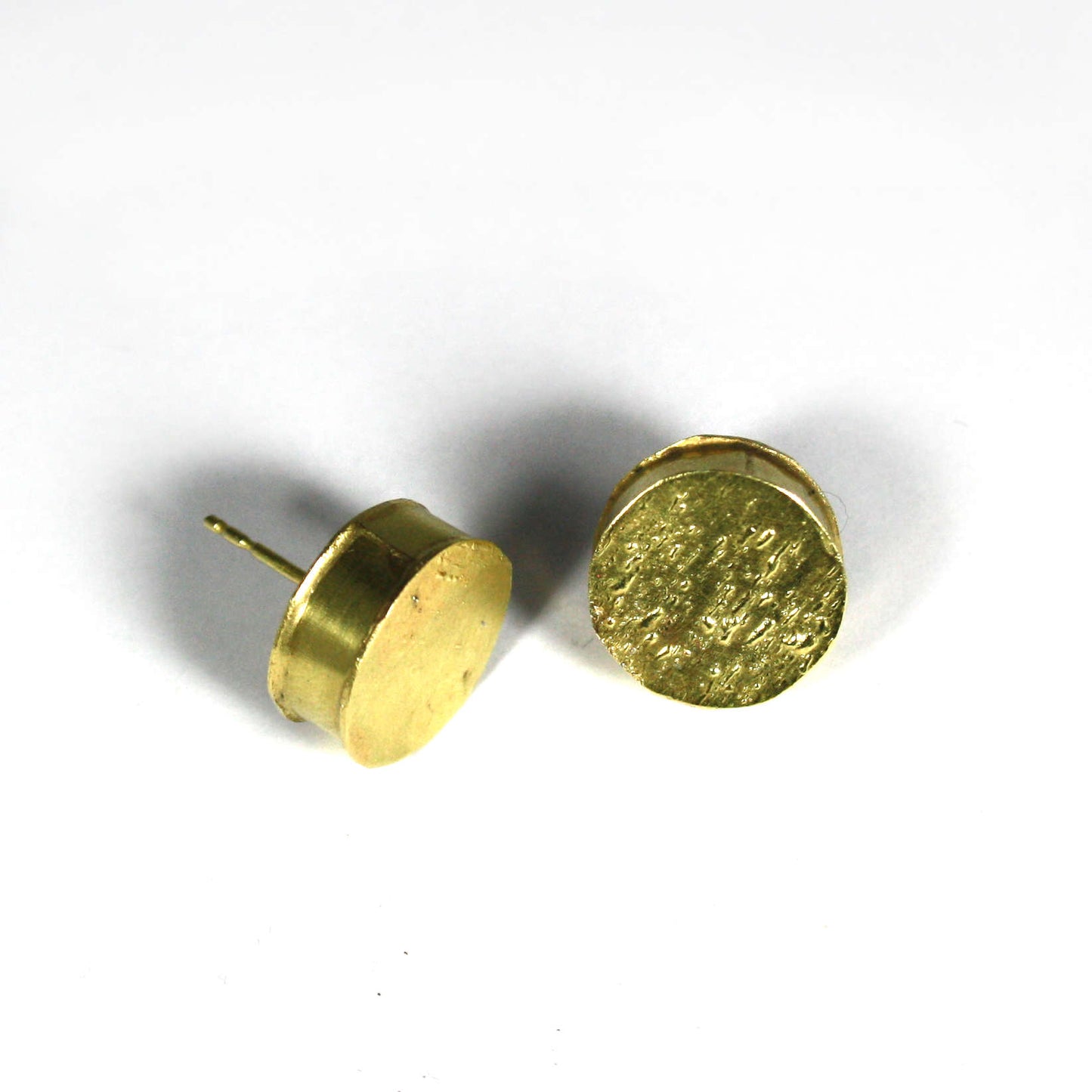 Ohrstecker 750 Gelbgold hohl montiert