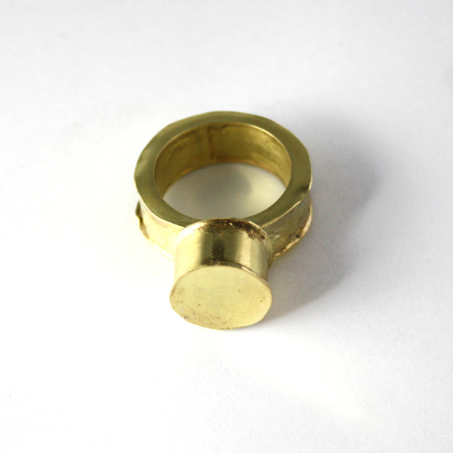 Ring 750 Gelbgold hohl montiert Gr.58