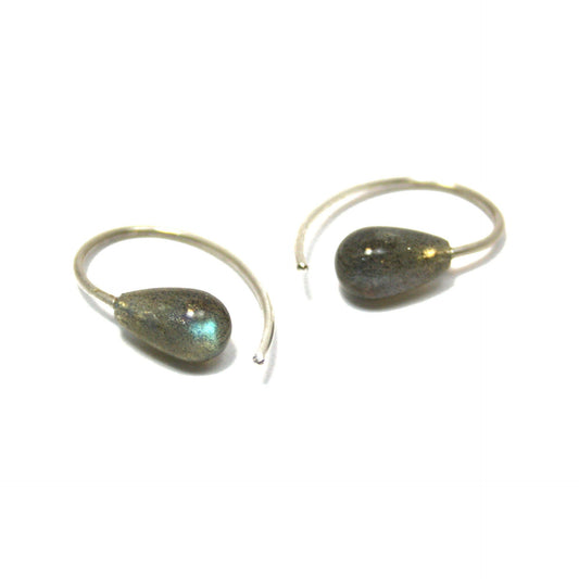 Earrings labradorite 925 silver