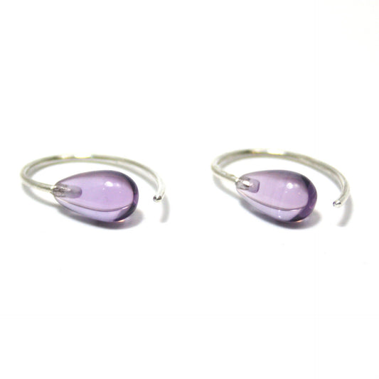 Amethyst earrings 925 silver