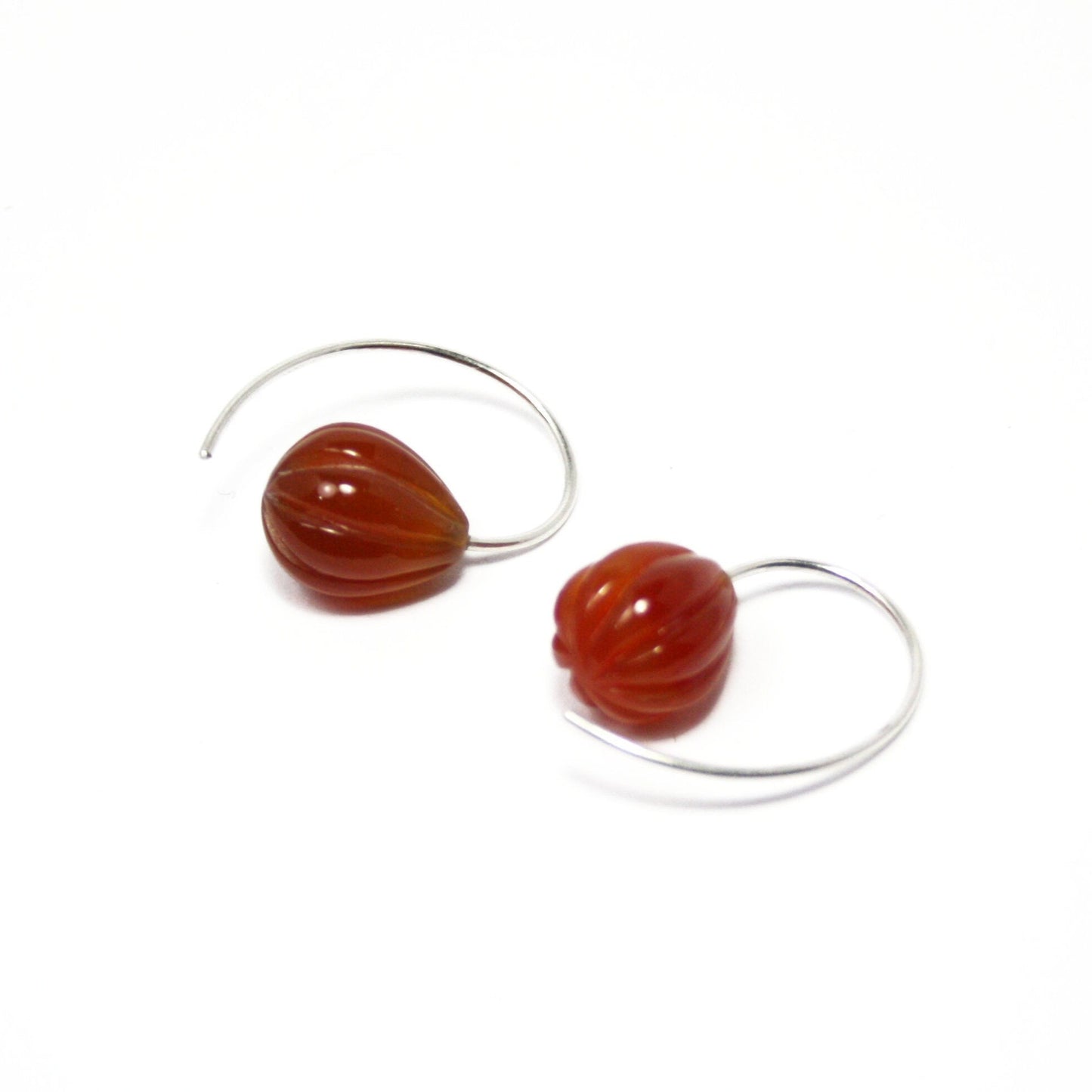 Earrings carnelian 925 silver