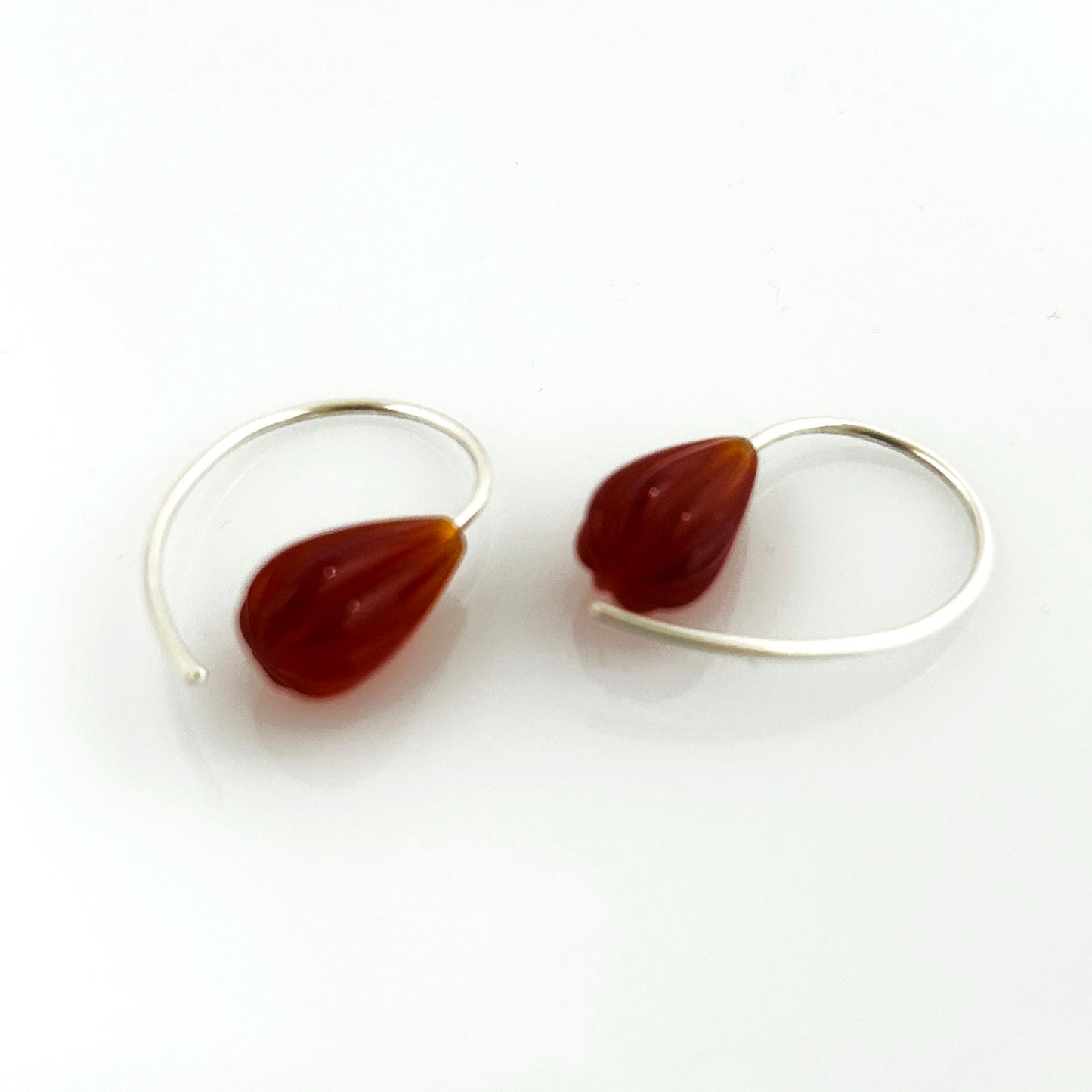 Earrings carnelian 925 silver